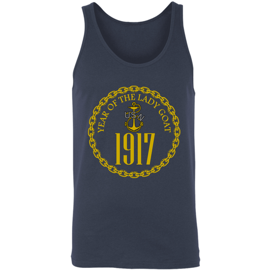 Year of the Lady Goat Gold Unisex Tank
