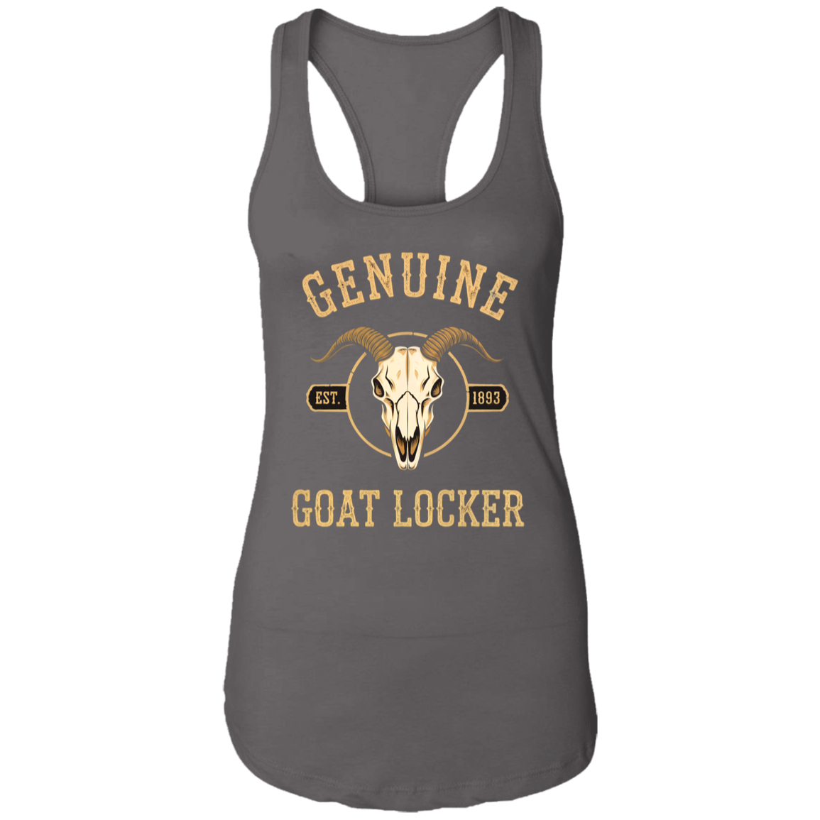 Genuine Goat Locker Ladies Racerback Tank