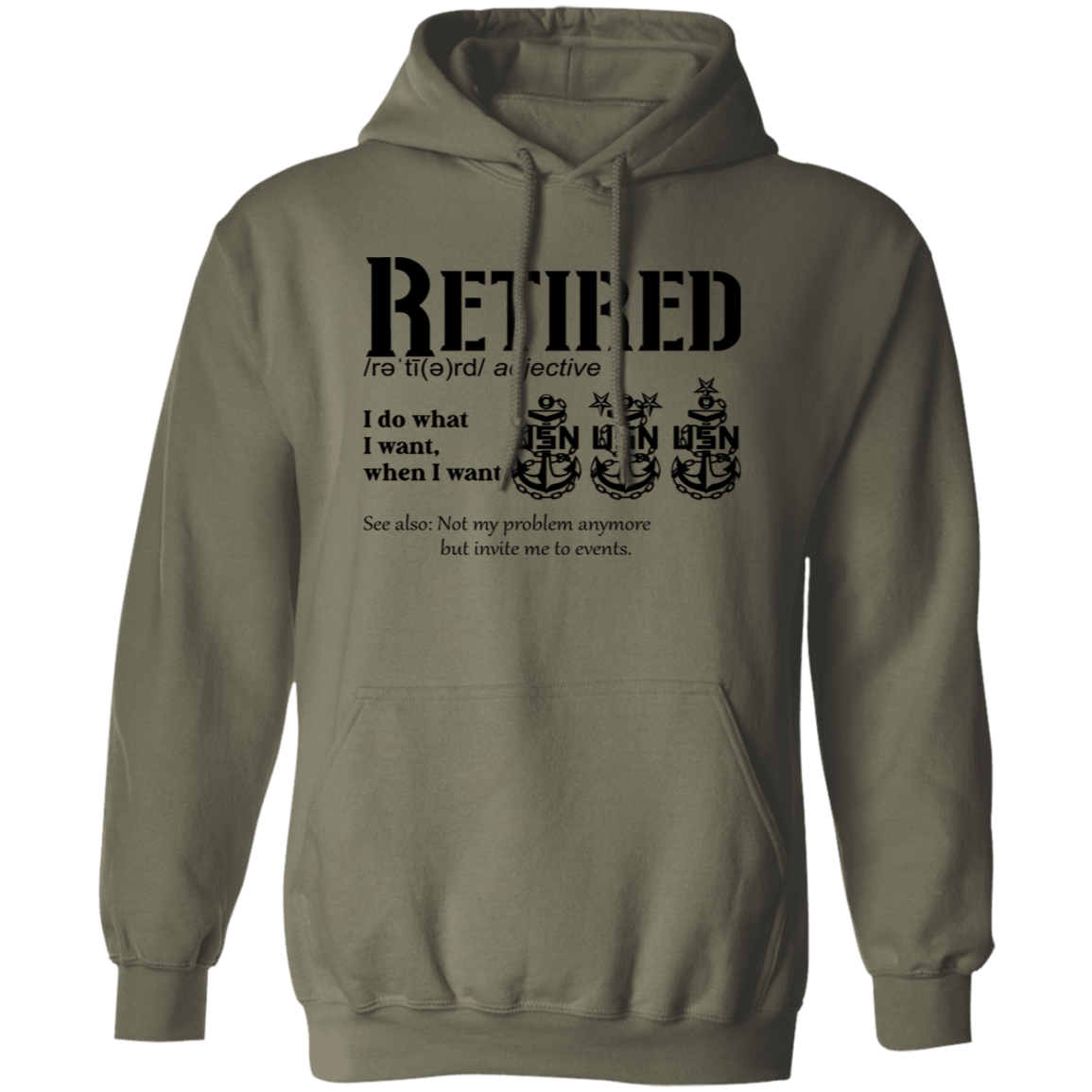 Retired Definition Pullover Hoodie