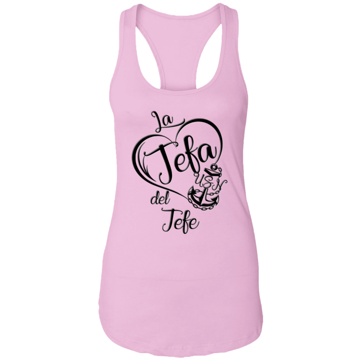 La Jefa del Jefe Ladies Racerback Tank