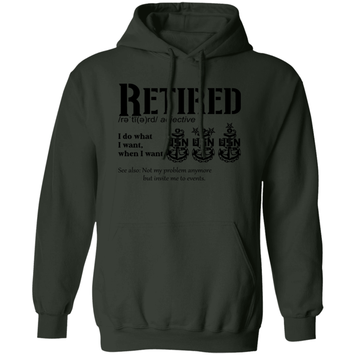 Retired Definition Pullover Hoodie