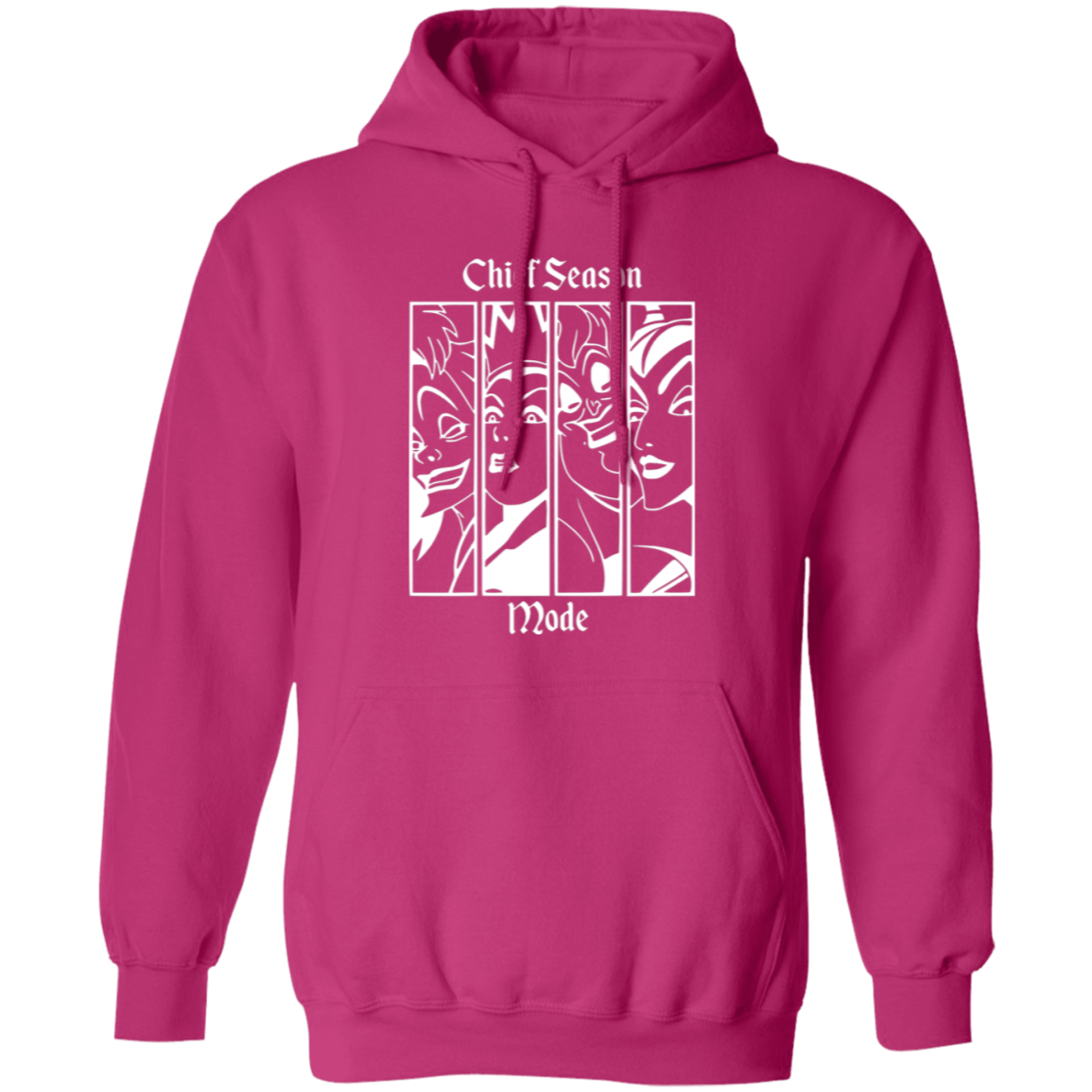 Wicked Mode White Pullover Hoodie