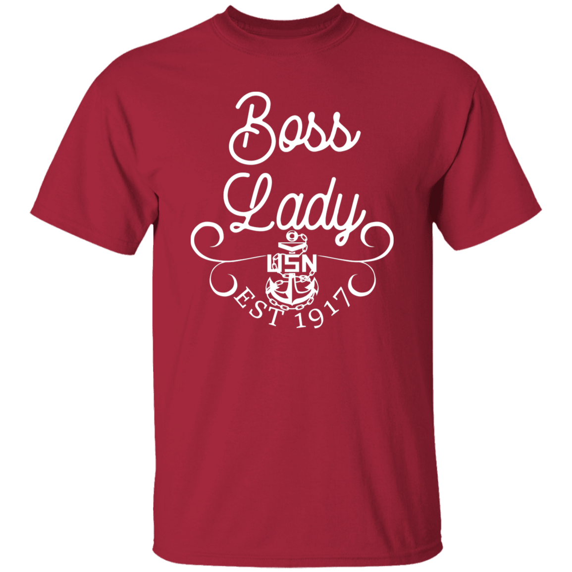 Boss Lady White Design 5.3 oz. T-Shirt