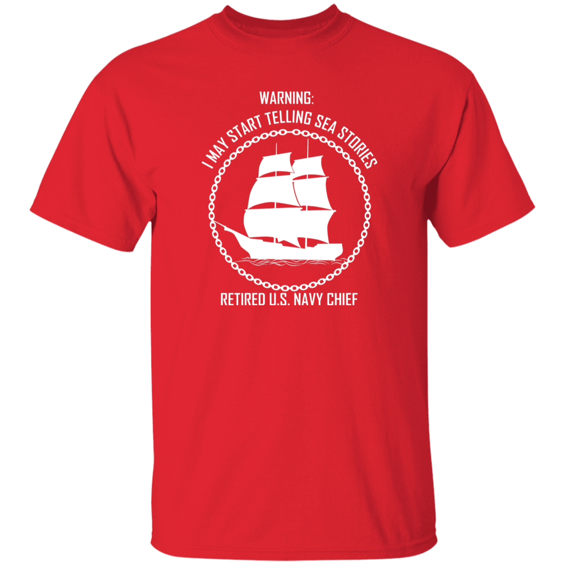 Retired Sea Stories White 5.3 oz. T-Shirt