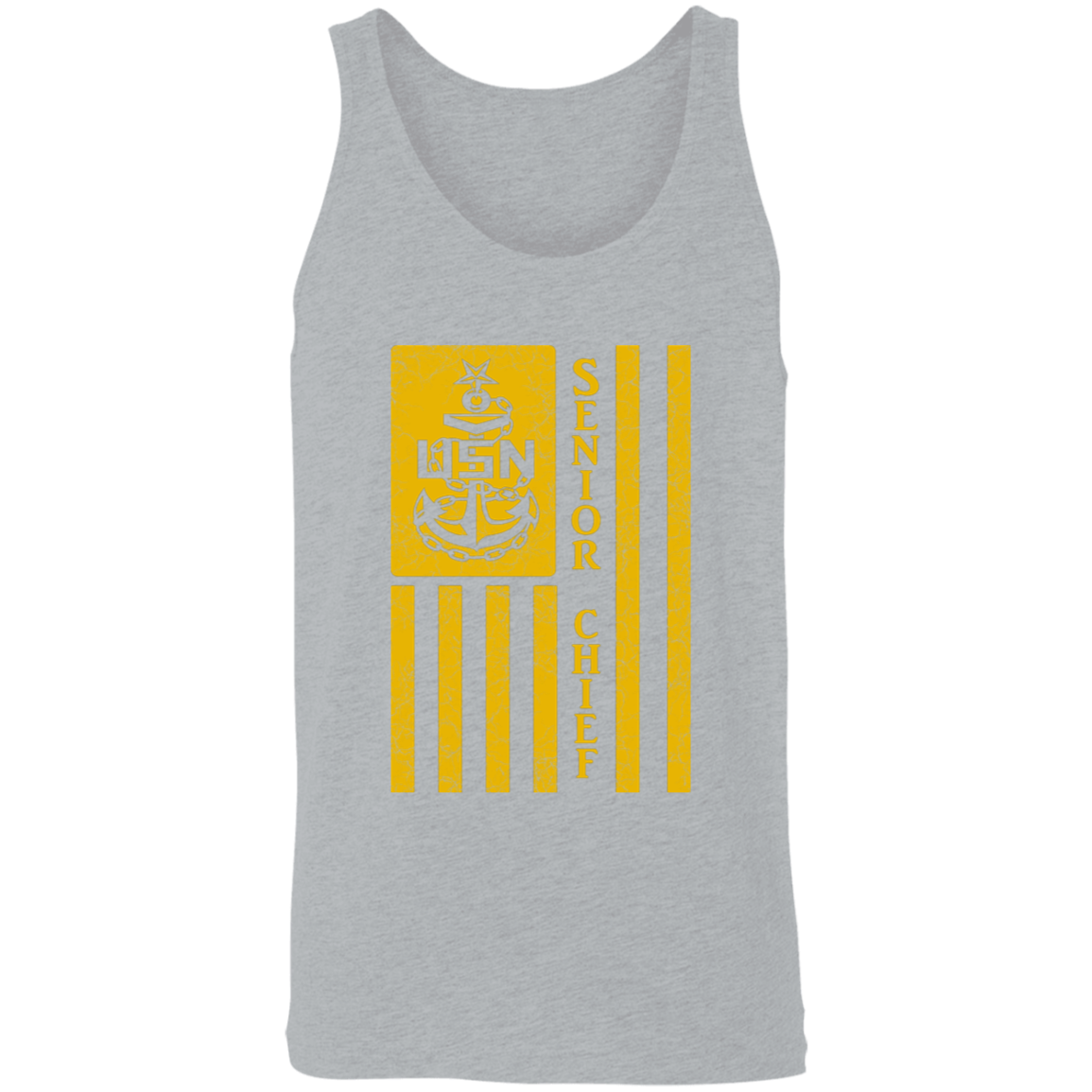 Senior Chief Flag Gold Unisex Tank