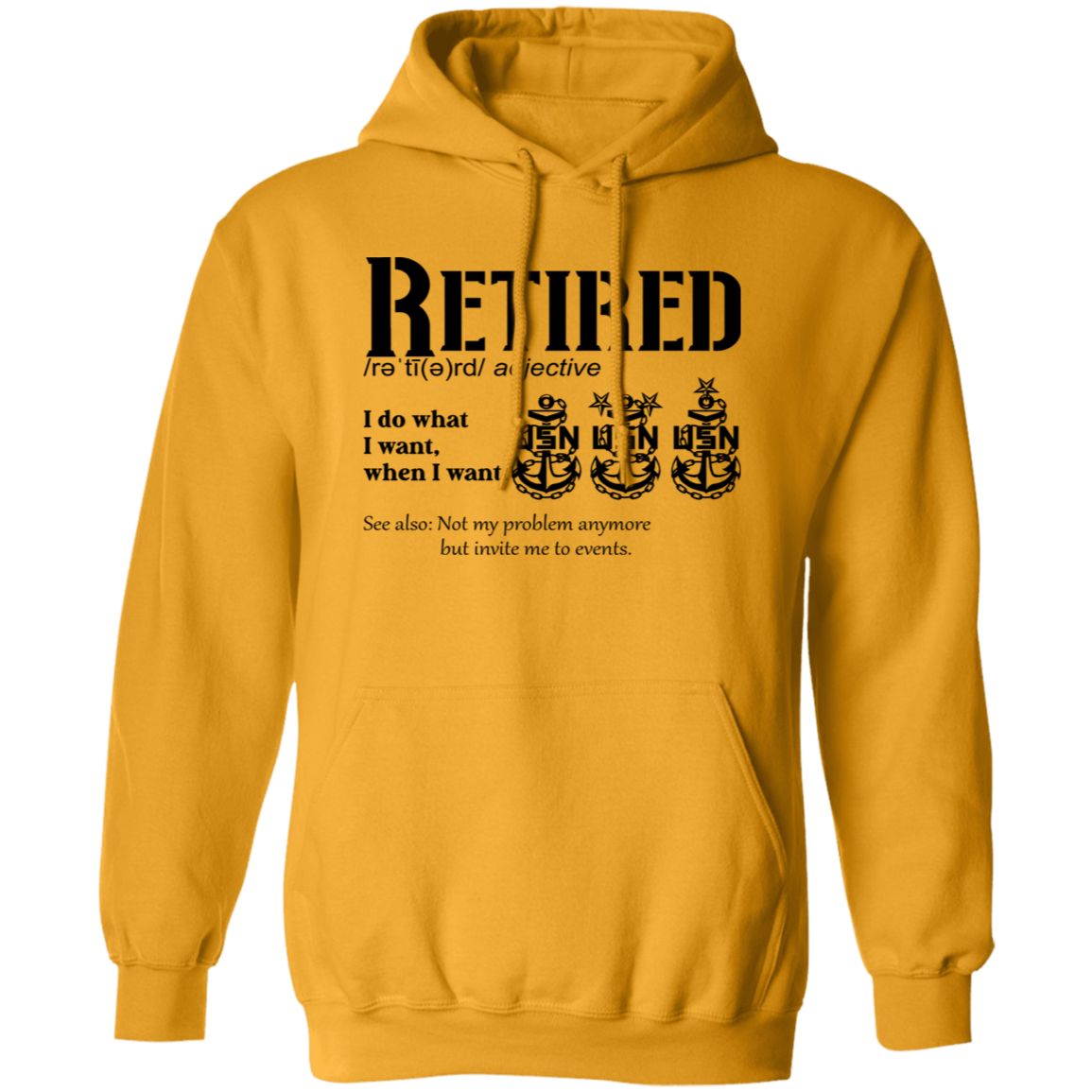 Retired Definition Pullover Hoodie