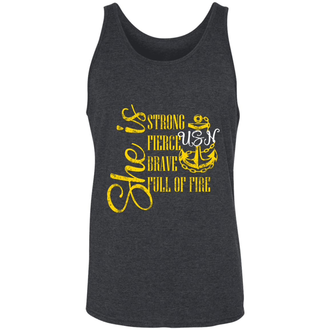 She Is Gold Unisex Tank