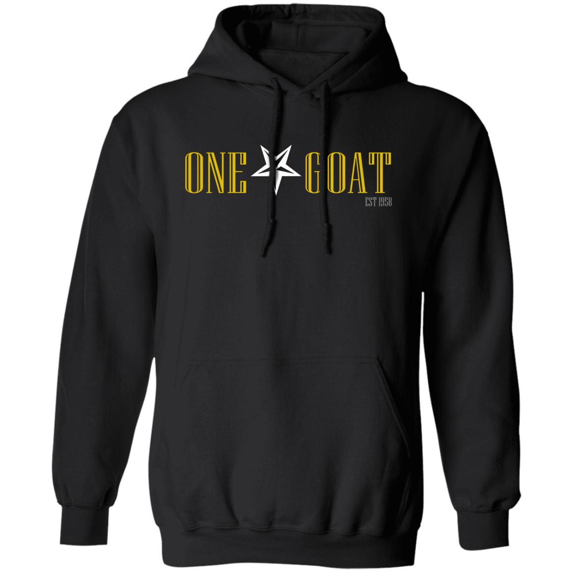 One Star Goat Gold Pullover Hoodie
