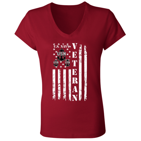 Veteran Chief Ladies' Jersey V-Neck T-Shirt