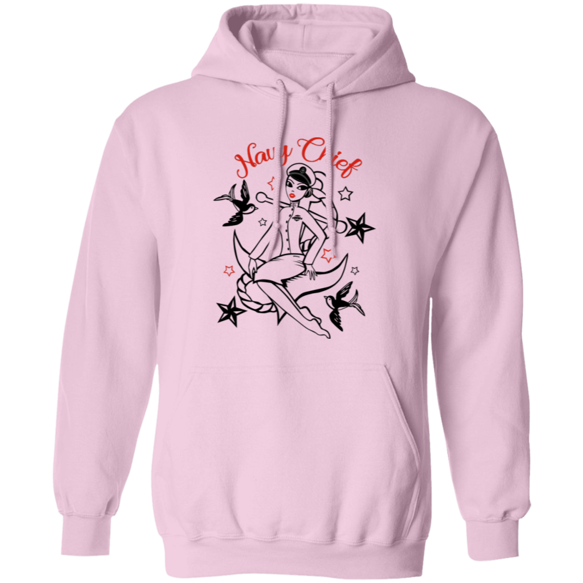 Navy Chief Pin Up Pullover Hoodie