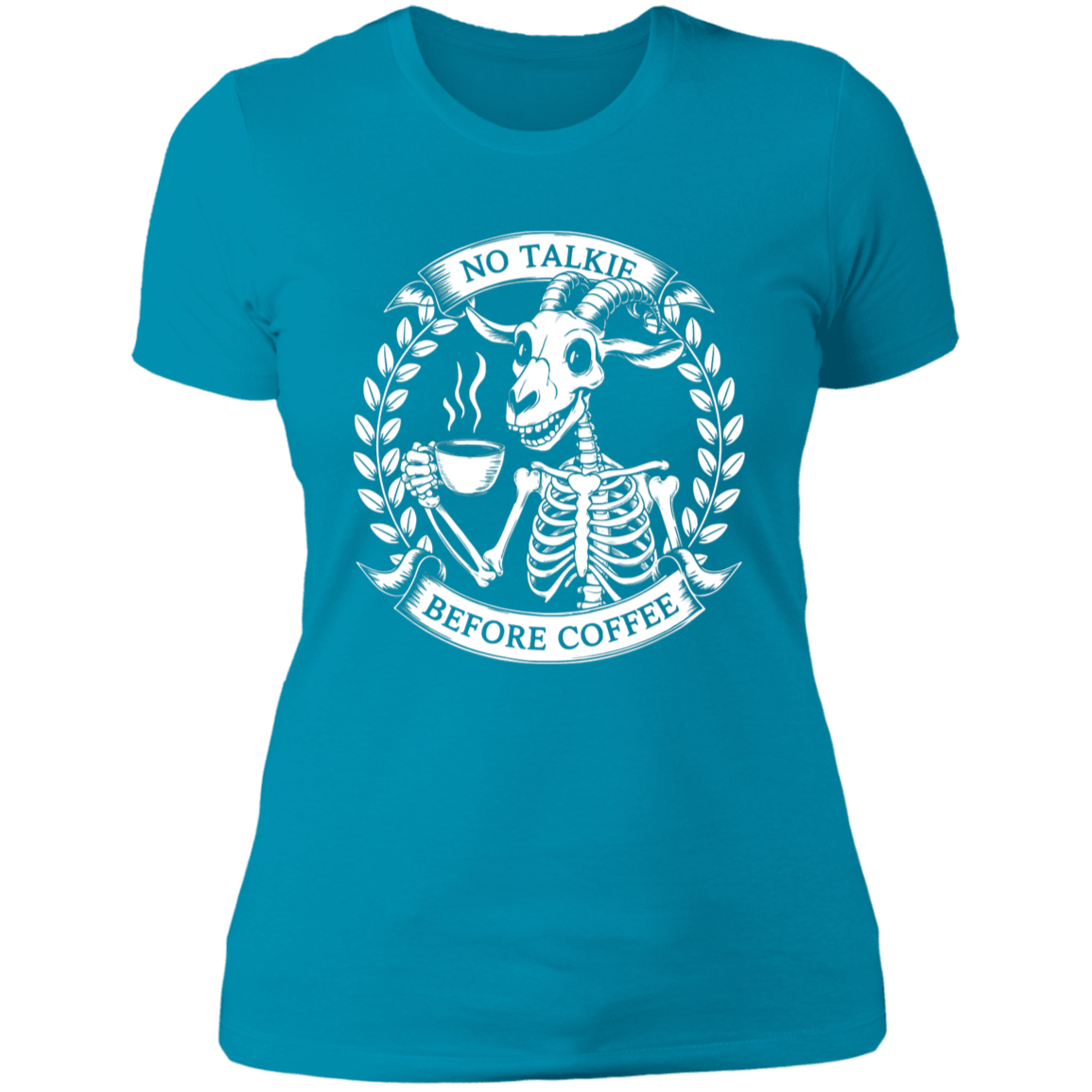 No Talkie Before Coffee Ladies' T-Shirt