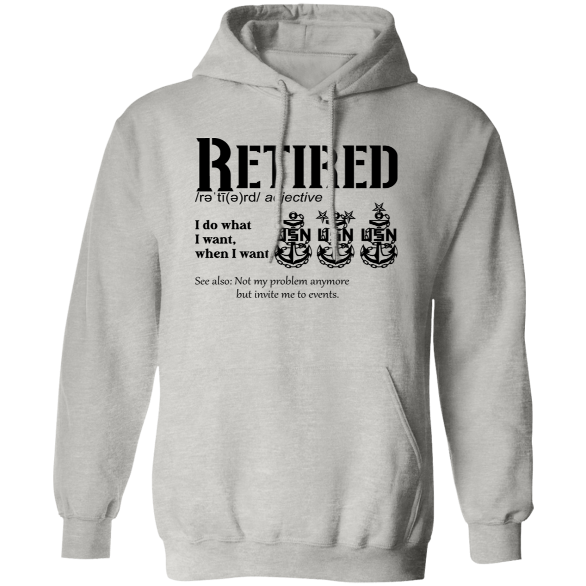 Retired Definition Pullover Hoodie