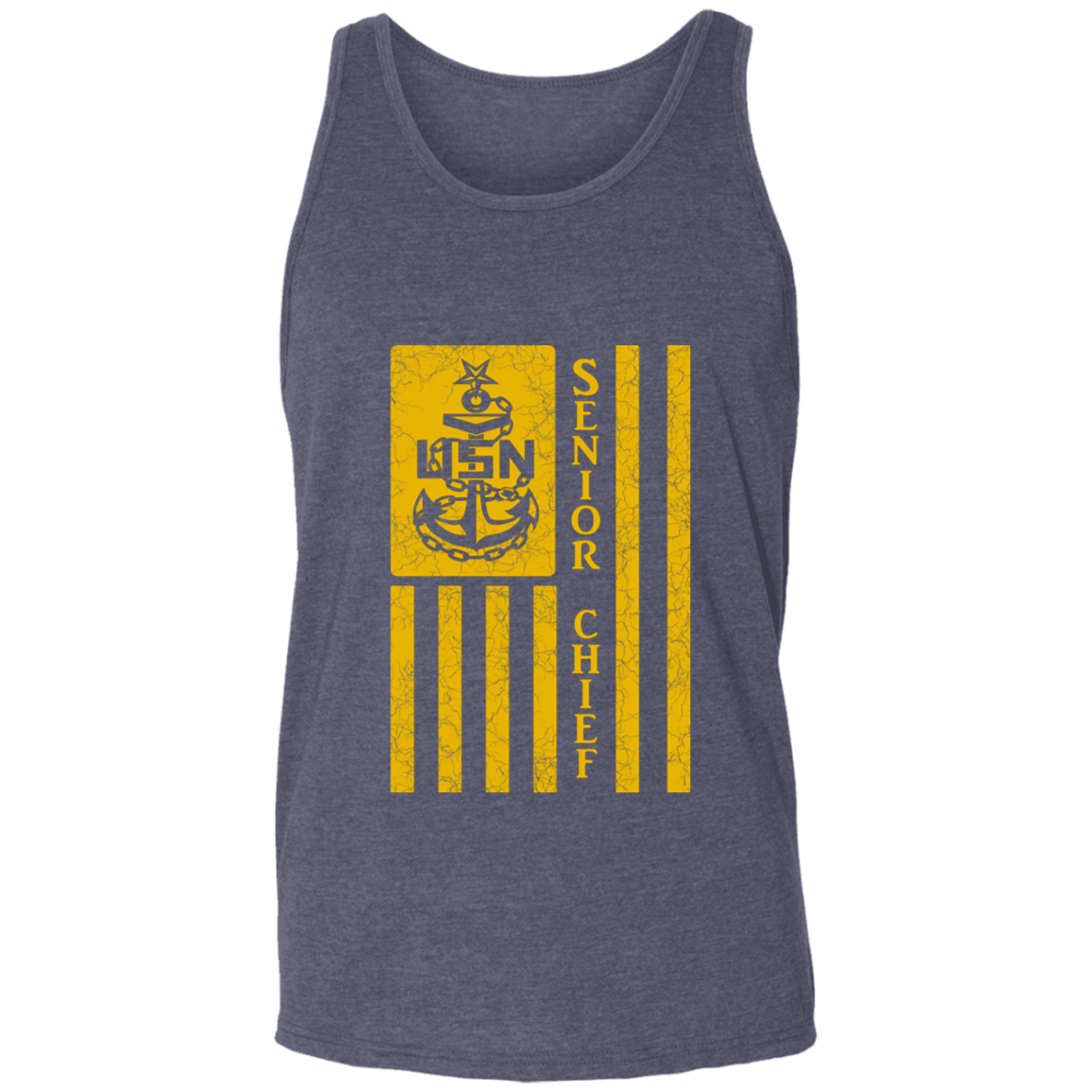 Senior Chief Flag Gold Unisex Tank