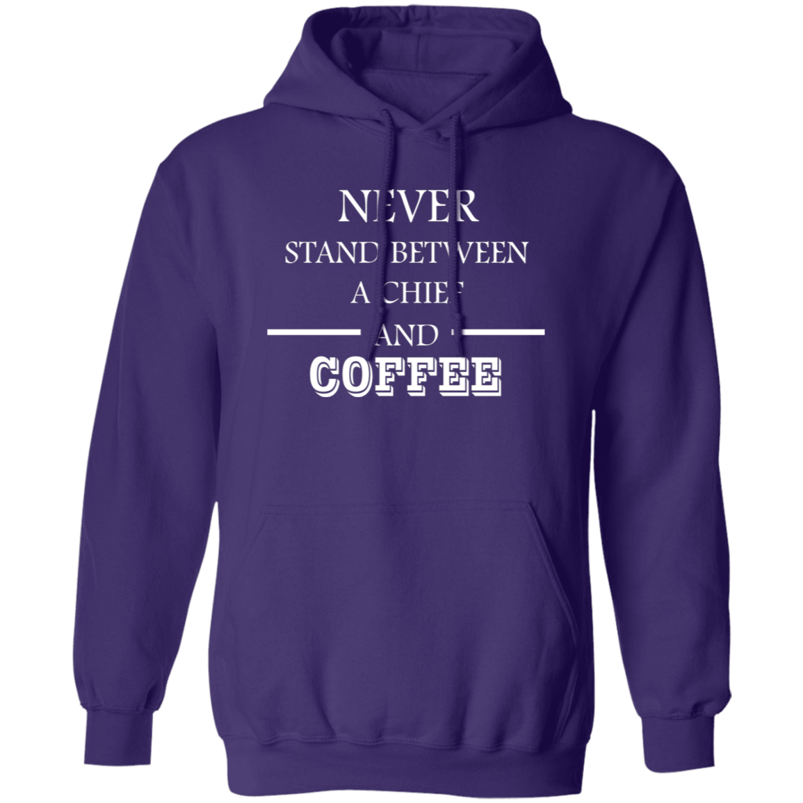 Coffee Love White Design Pullover Hoodie
