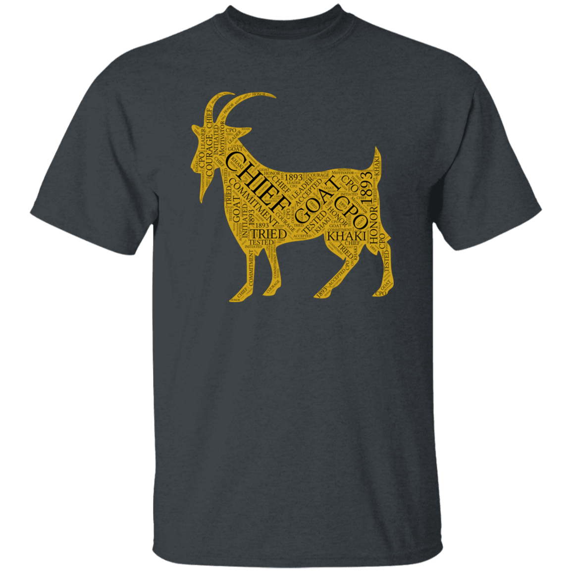 Goat Word Gold 5.3 oz. T-Shirt