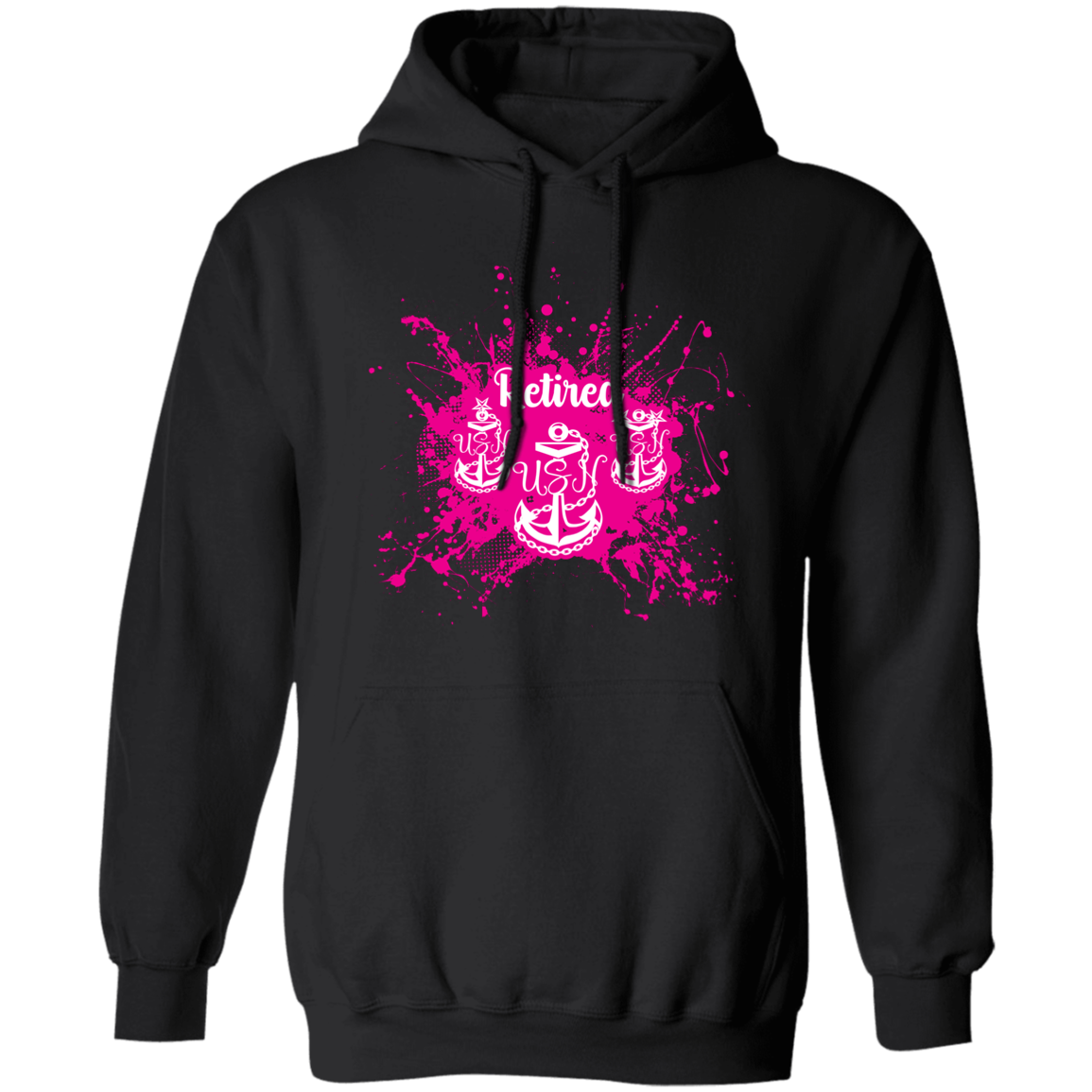 Retired Chief Pink Paint Pullover Hoodie