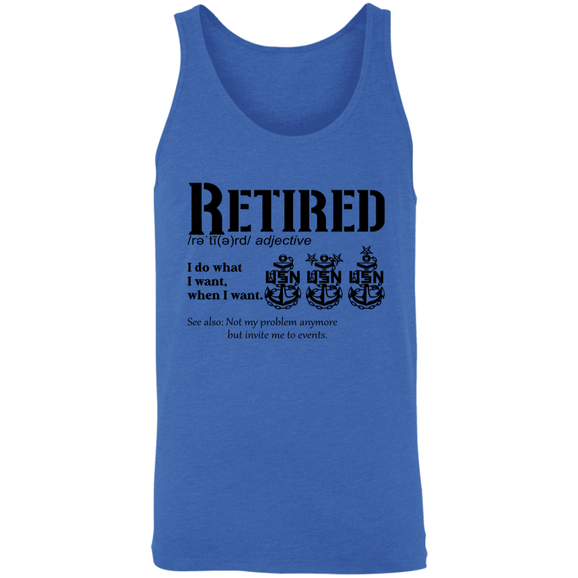 Retired Definition Unisex Tank