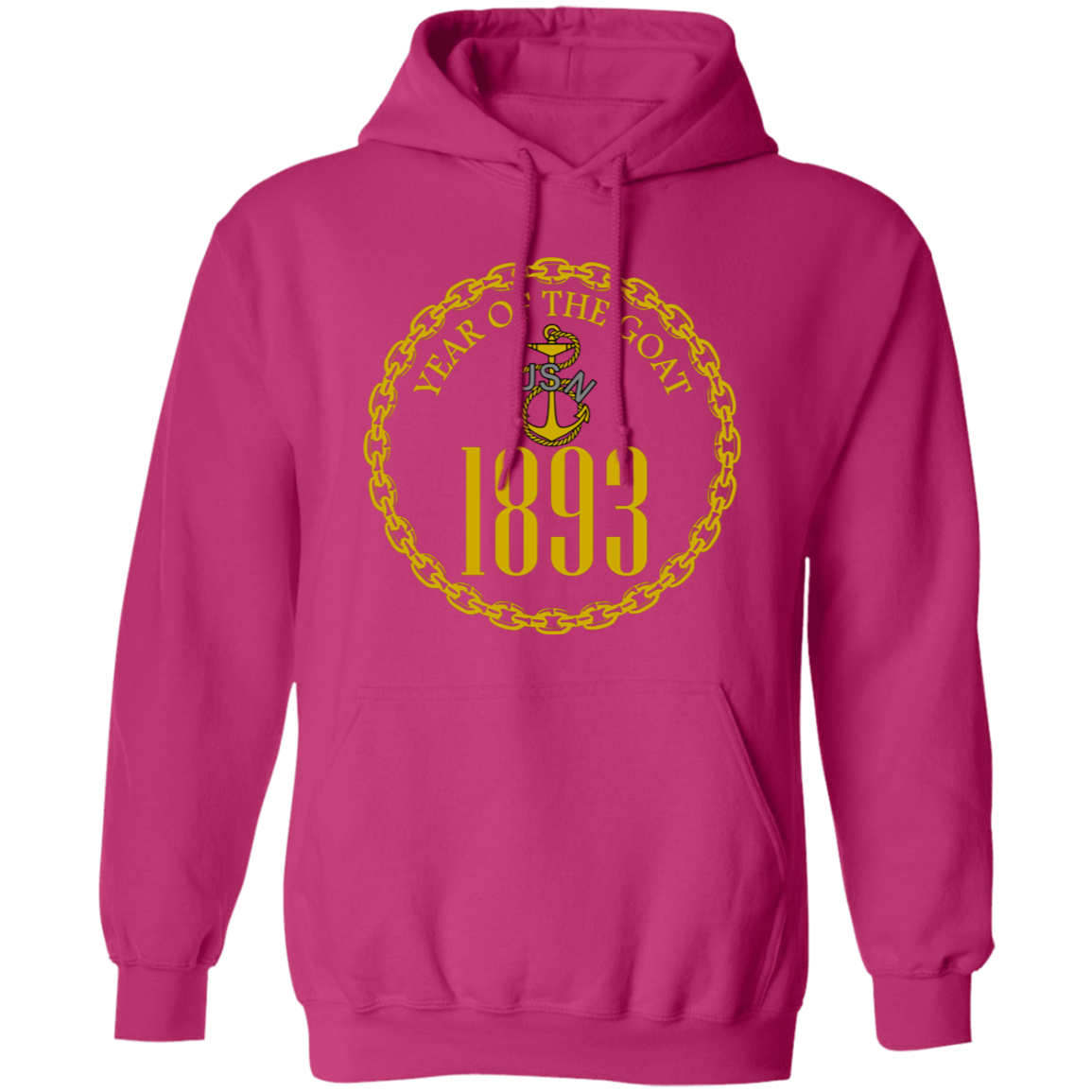 Year of the Goat Gold Pullover Hoodie