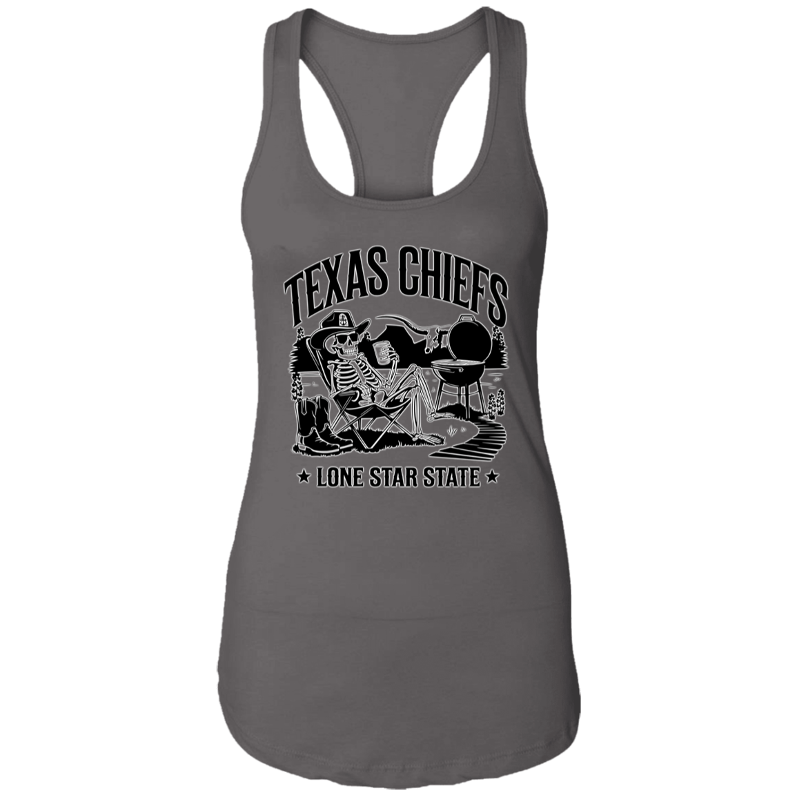 Lone Star State Texas Chiefs Ladies Racerback Tank