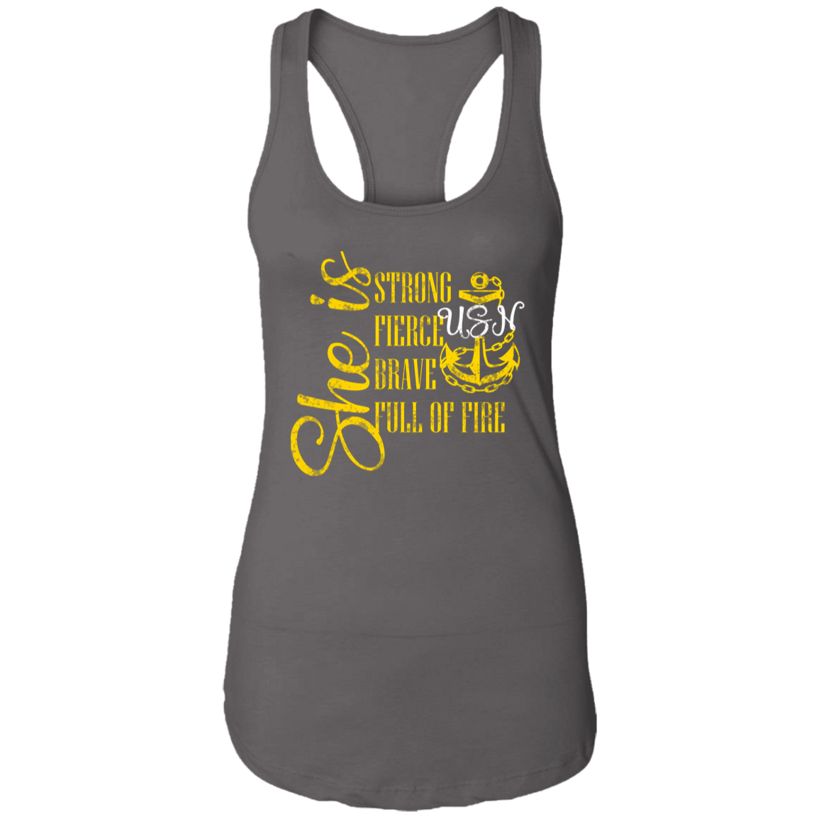 She Is Gold Ladies Racerback Tank