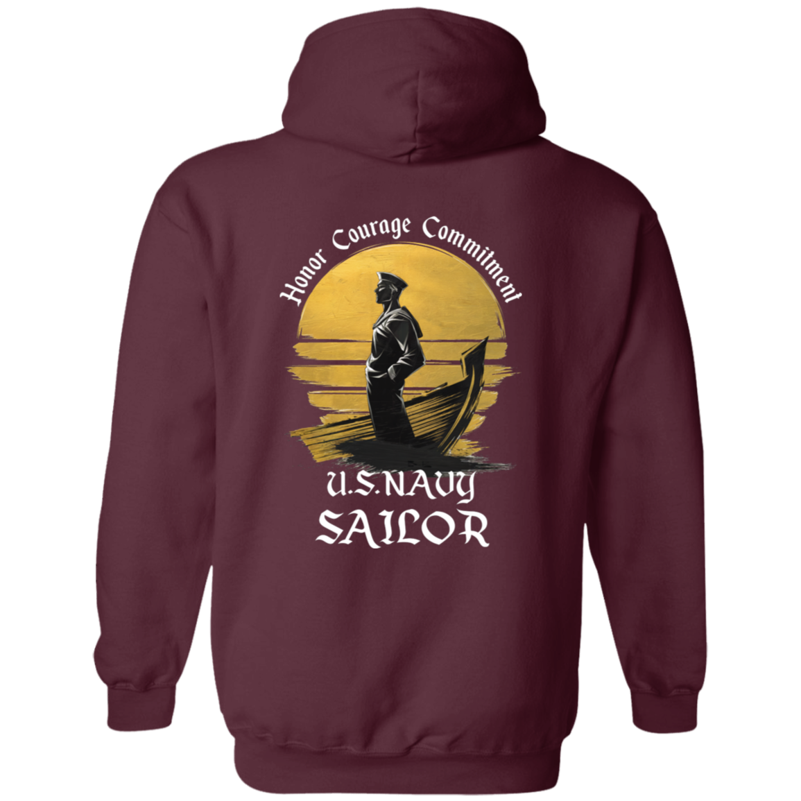 Navy Sailor Pullover Hoodie