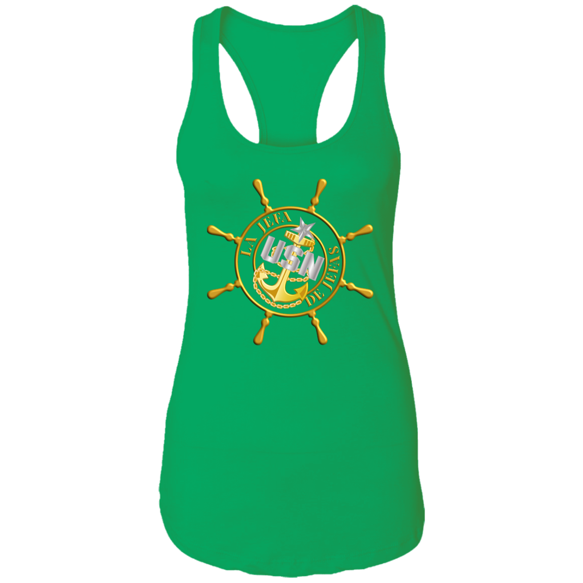 Ships Wheel Senior Jefa Racerback Tank