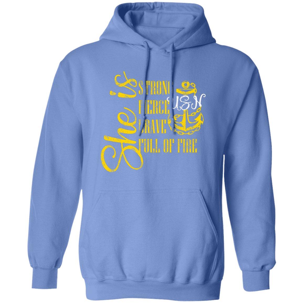 She Is Gold Pullover Hoodie