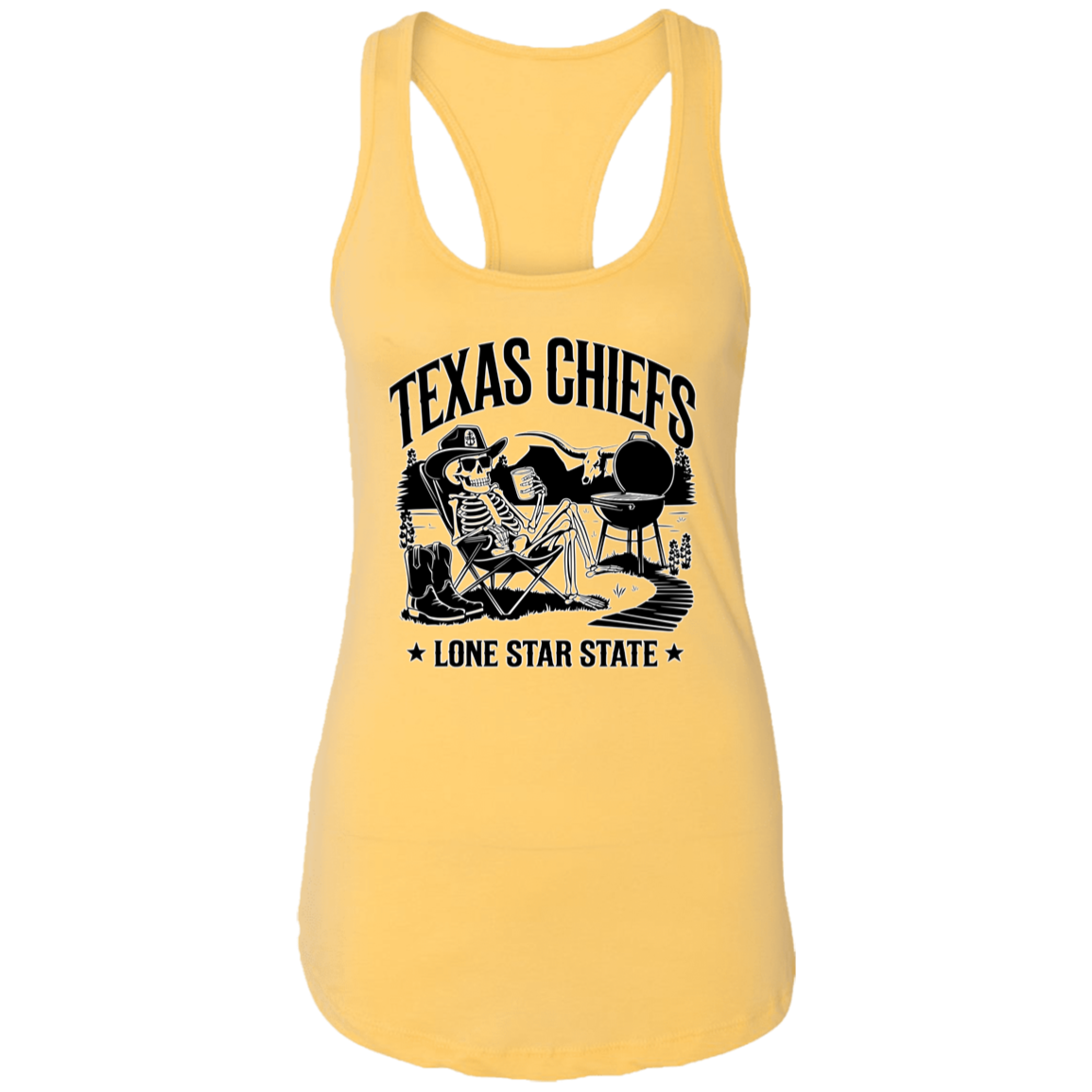 Lone Star State Texas Chiefs Ladies Racerback Tank