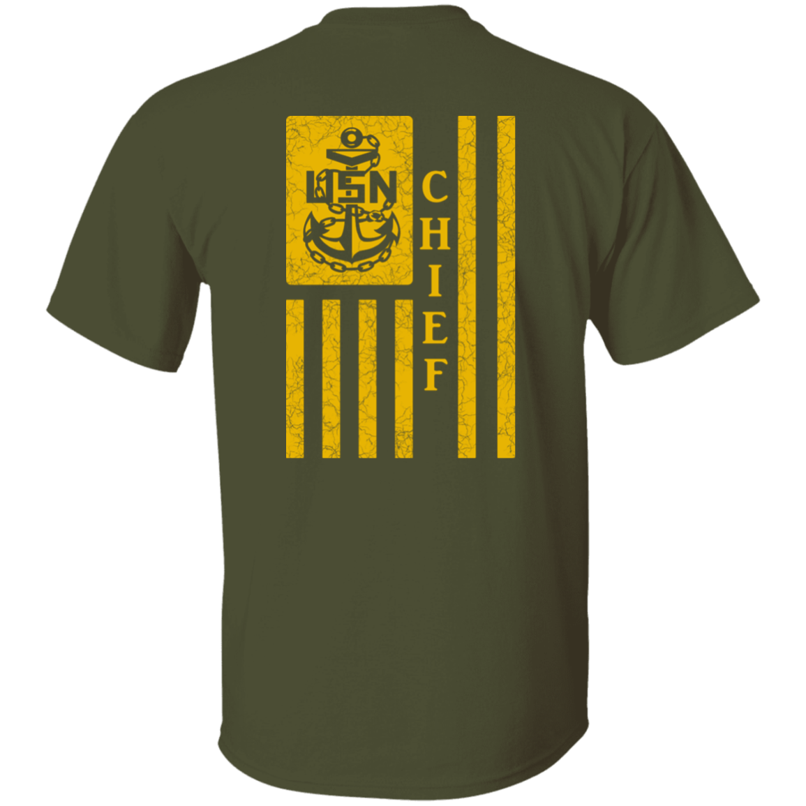 Chief Flag Front and Back 5.3 oz. T-Shirt