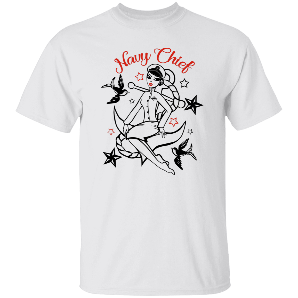 Navy Chief Pin Up 5.3 oz. T-Shirt