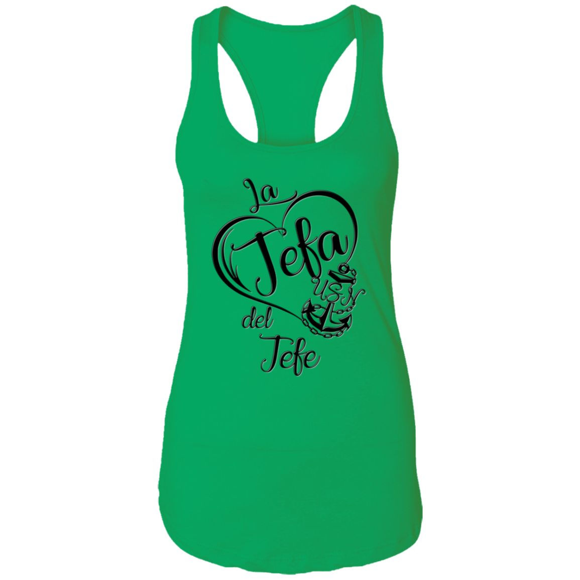 La Jefa del Jefe Ladies Racerback Tank