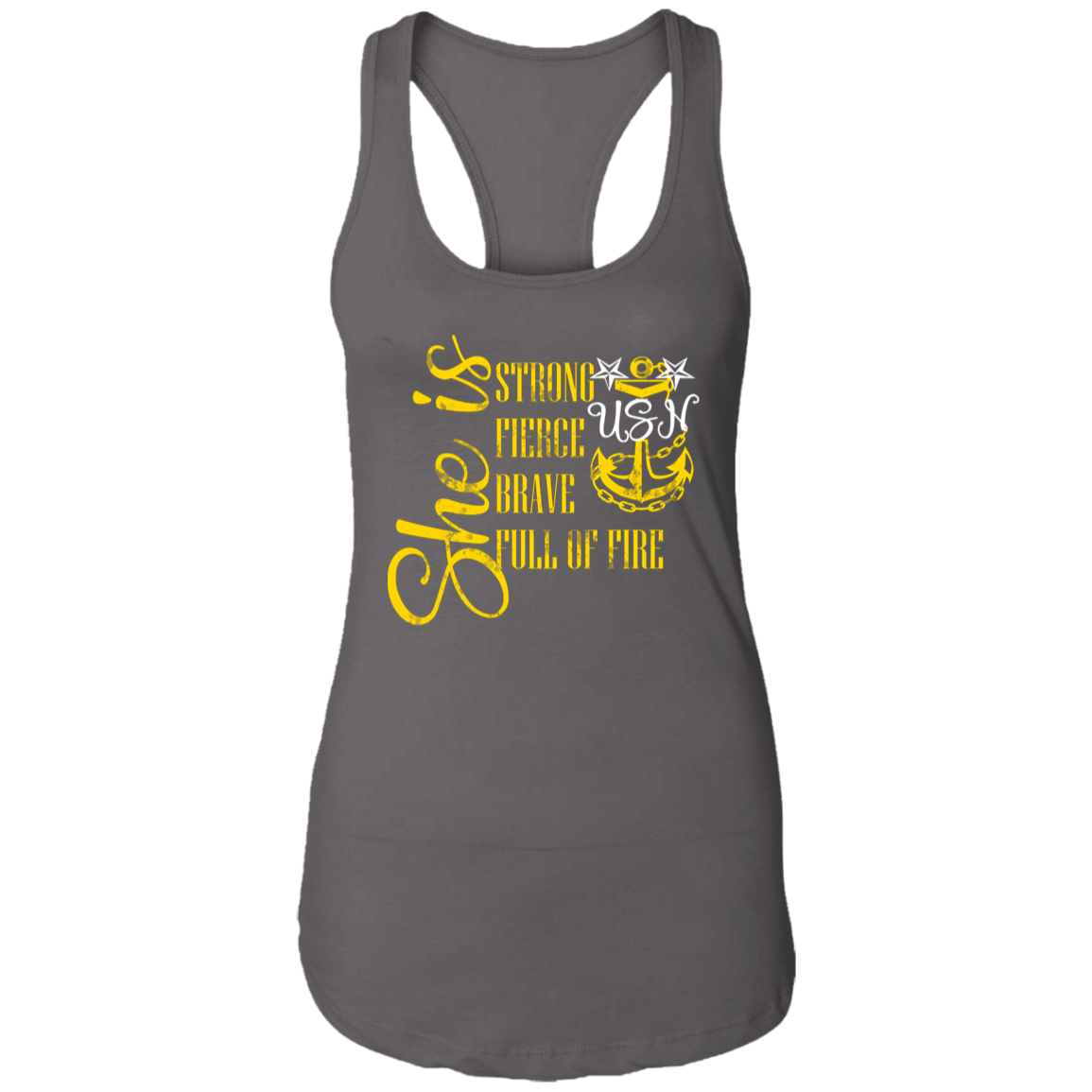 She is Master Ladies Racerback Tank