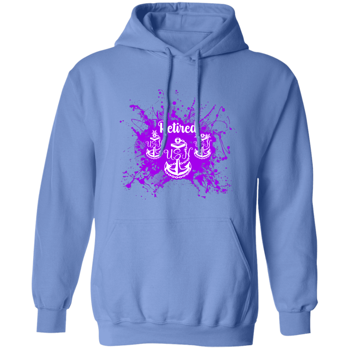 Retired Chief Purple Paint Pullover Hoodie