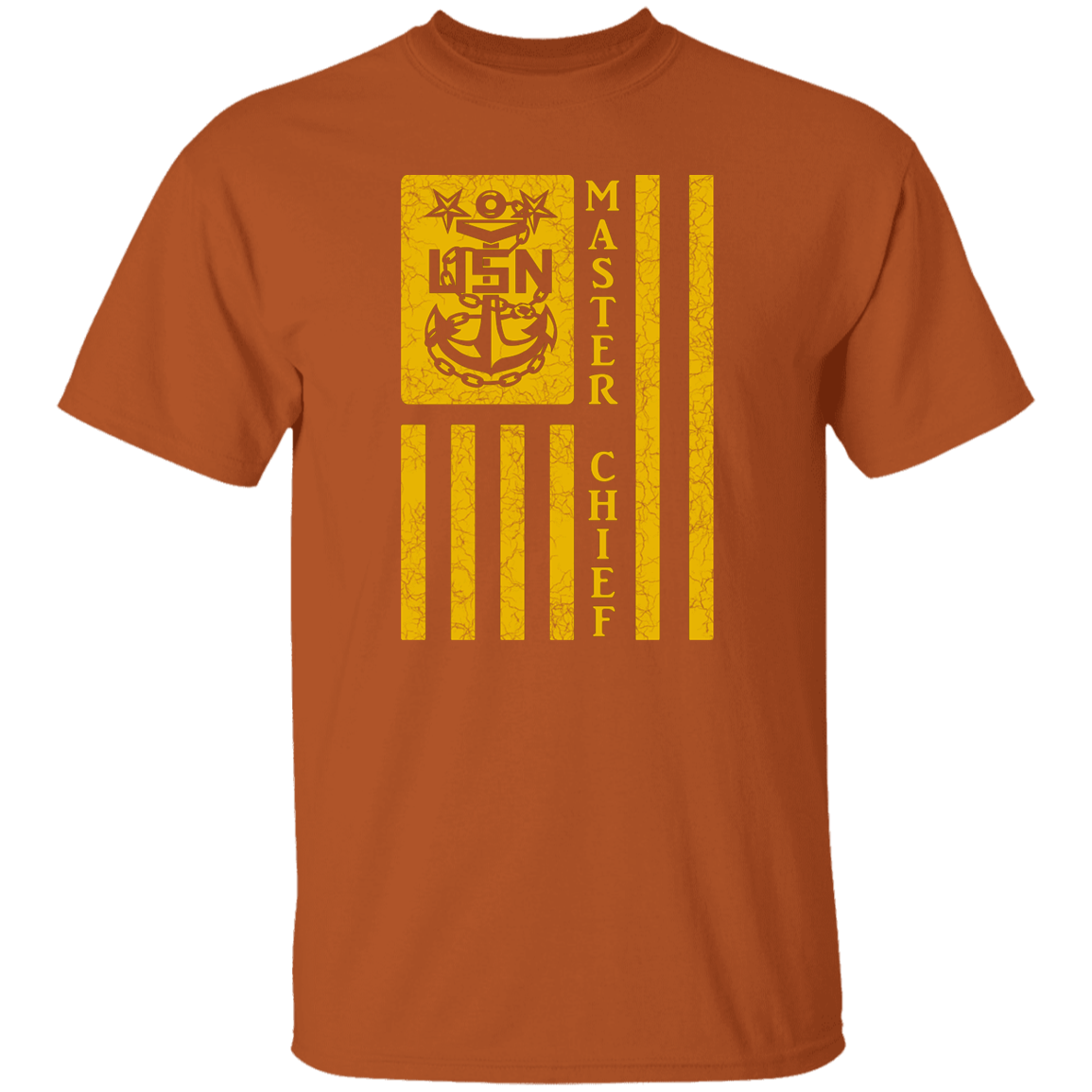 Master Chief Flag Gold 5.3 oz. T-Shirt