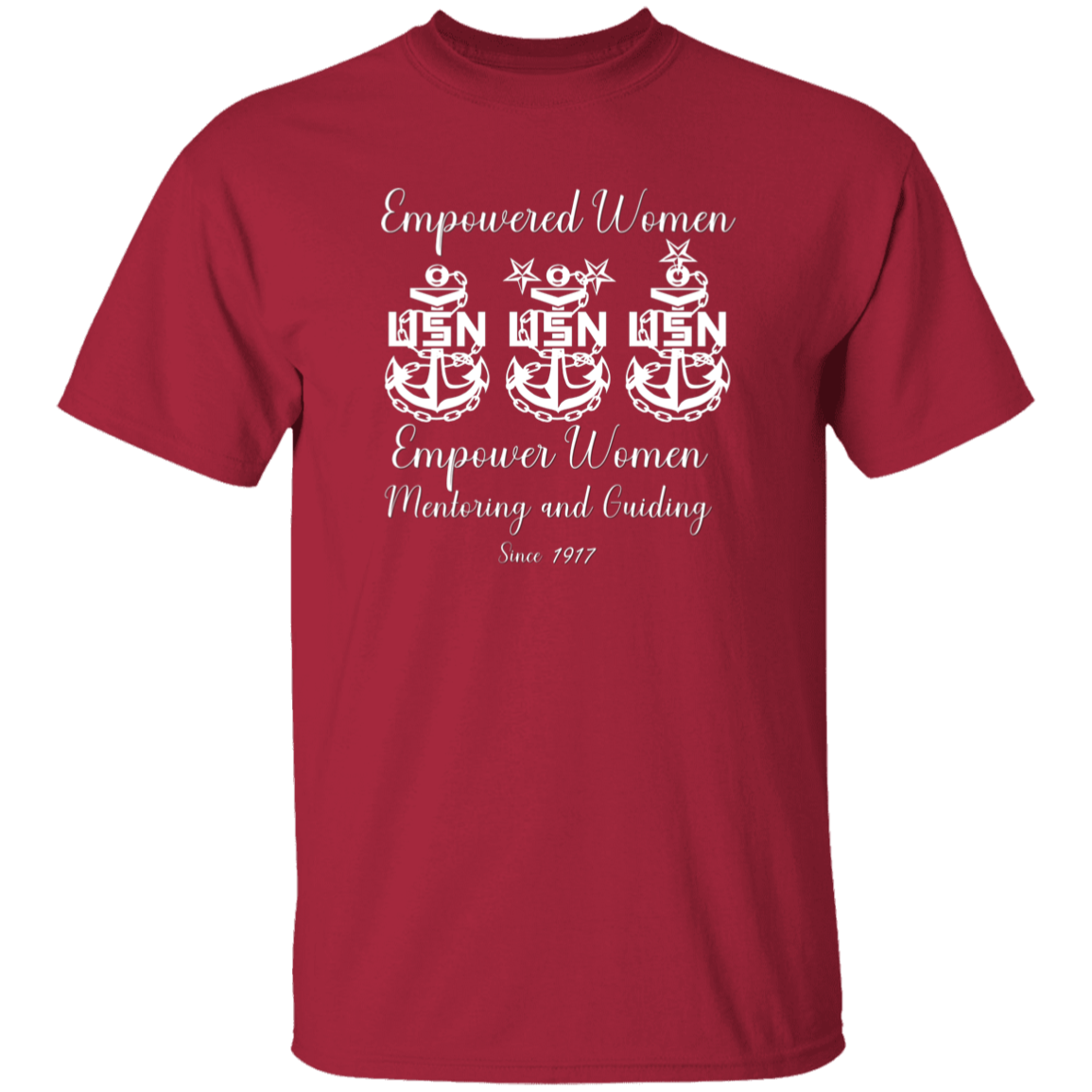 Empowered Women White Design 5.3 oz. T-Shirt