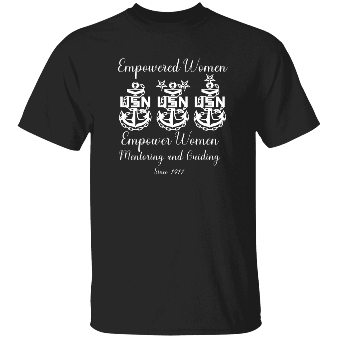 Empowered Women White Design 5.3 oz. T-Shirt