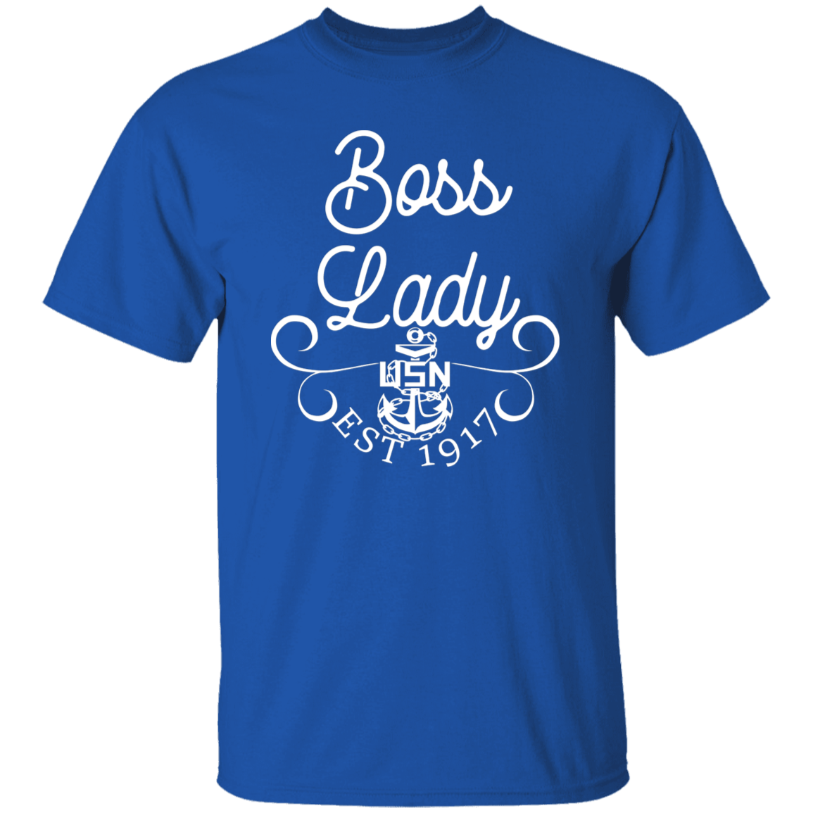 Boss Lady White Design 5.3 oz. T-Shirt