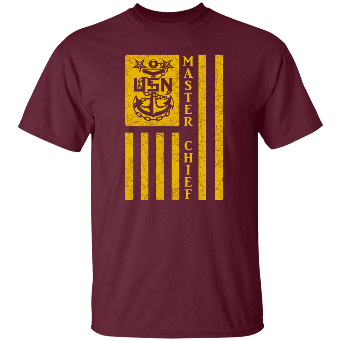 Master Chief Flag Gold 5.3 oz. T-Shirt