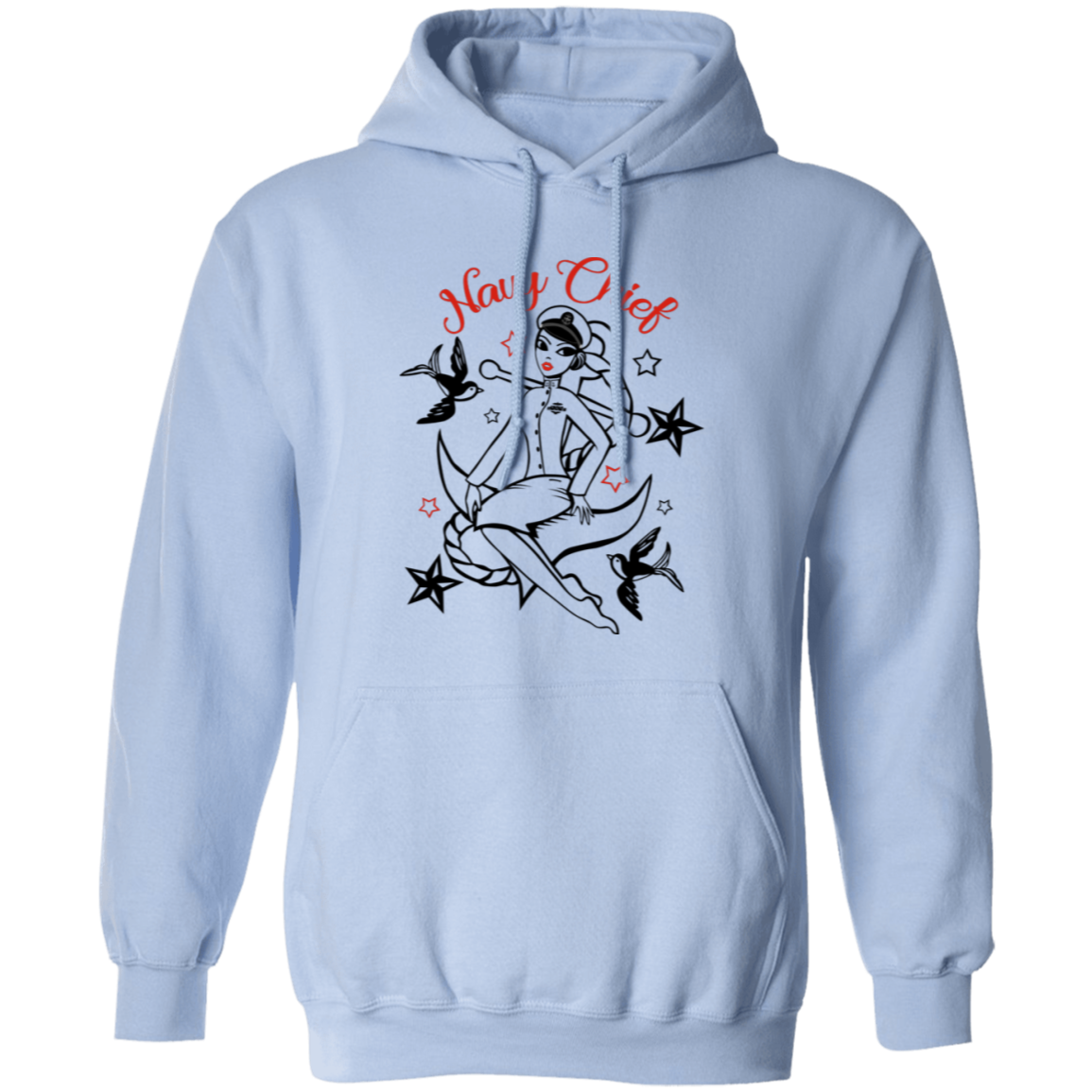Navy Chief Pin Up Pullover Hoodie