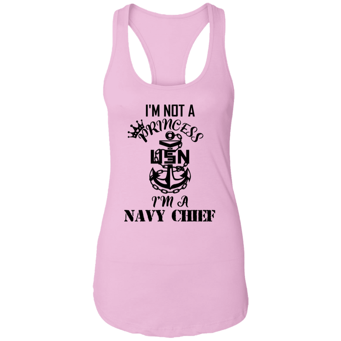 I'm not a Princess Ladies Racerback Tank