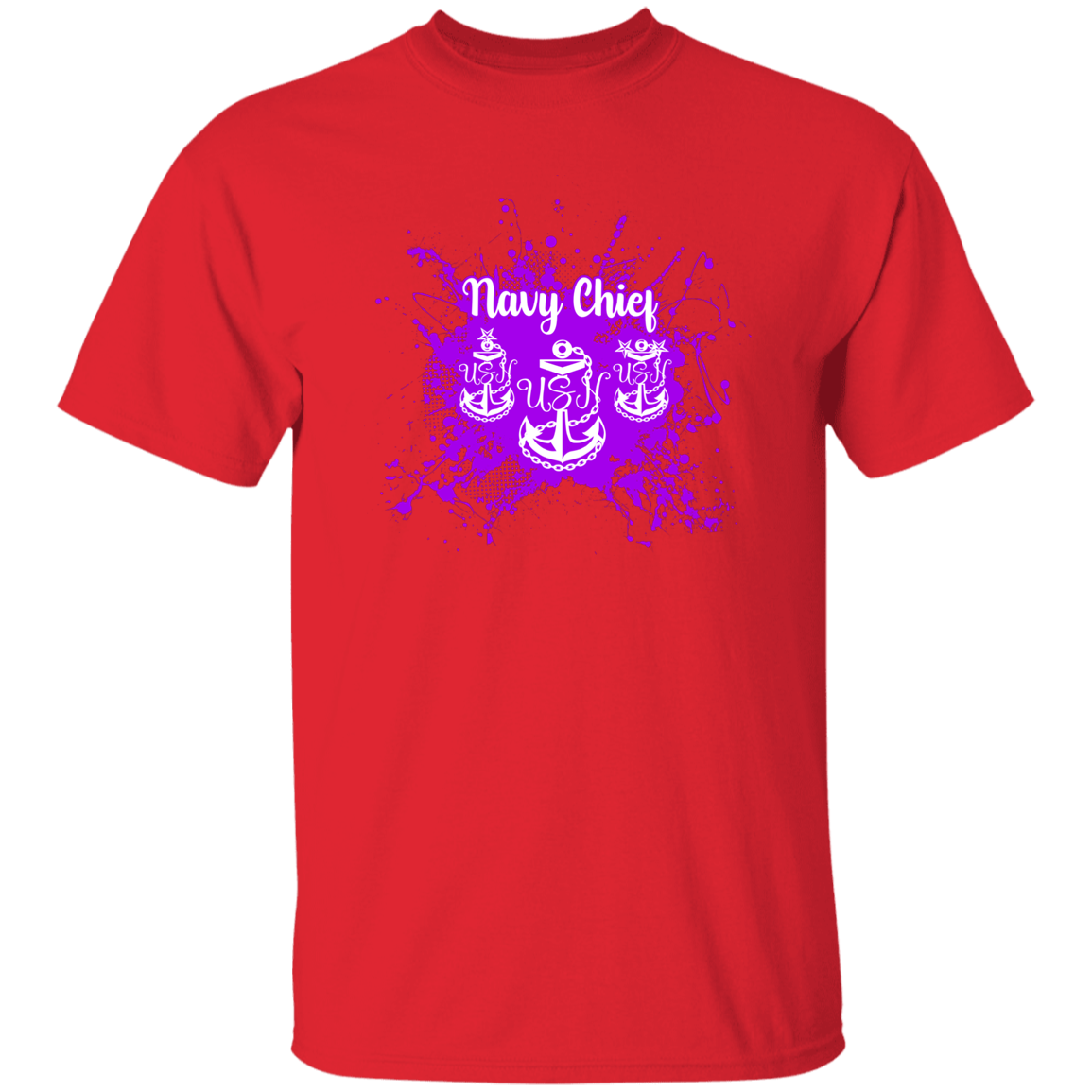 Navy Chief Purple Paint 5.3 oz. T-Shirt