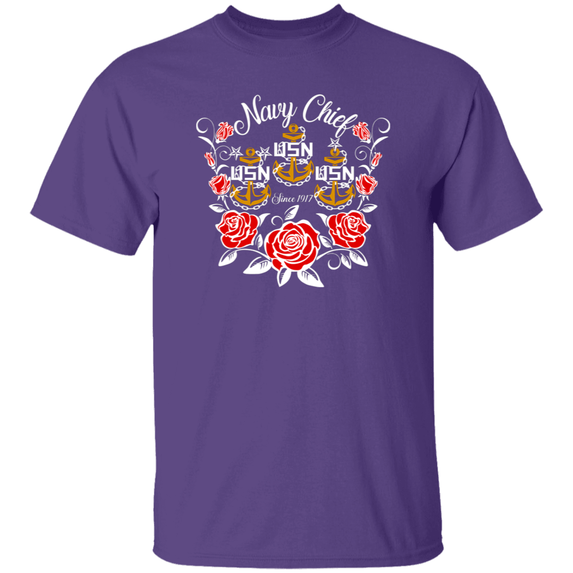 Navy Chief Rose Gold 5.3 oz. T-Shirt