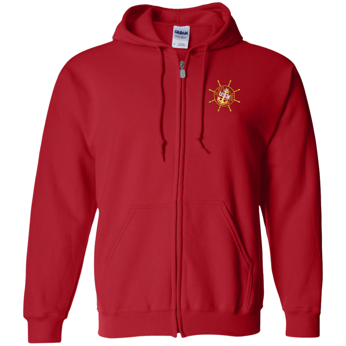 Nautical El Jefe Zip Up Hooded Sweatshirt