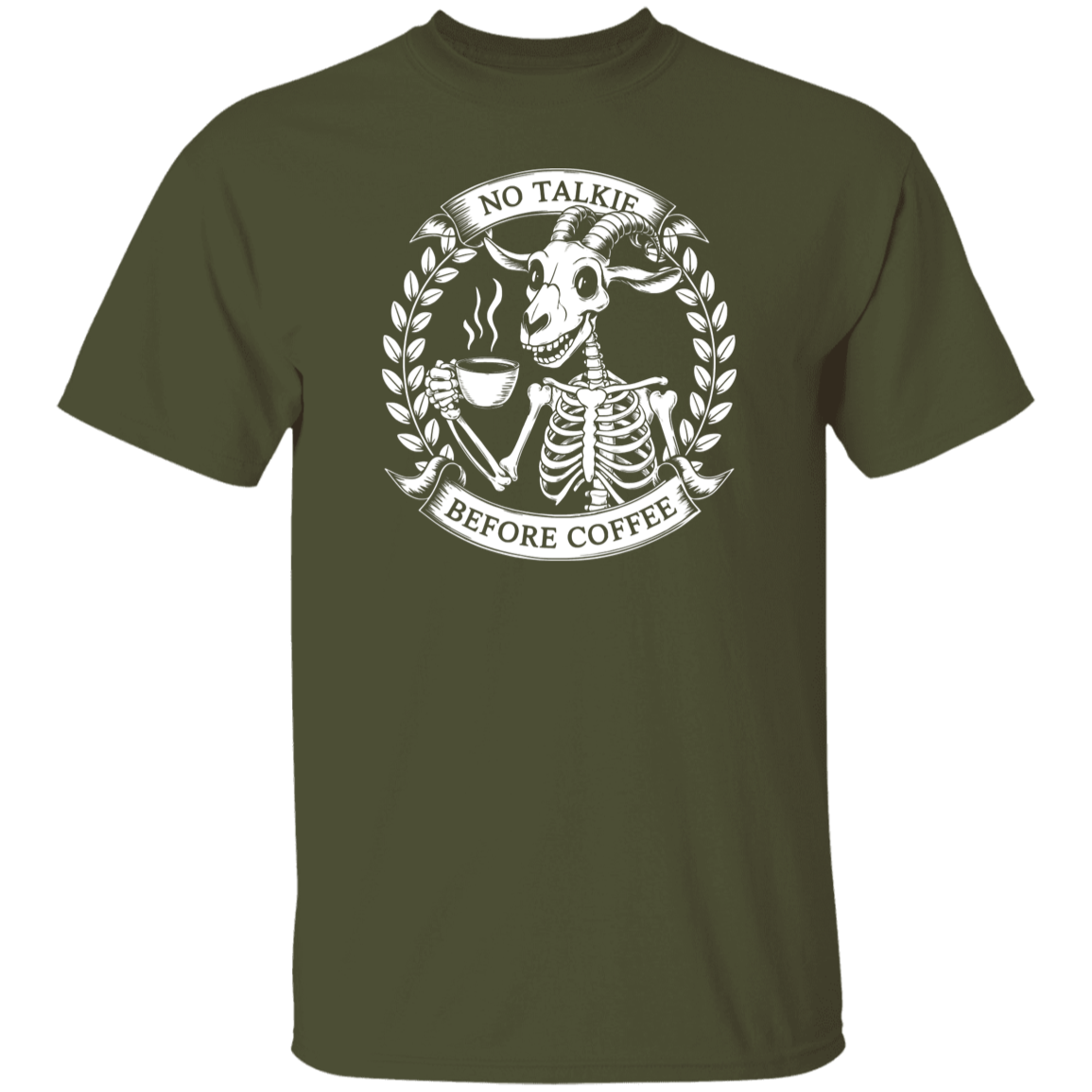 No Talkie Before Coffee 5.3 oz. T-Shirt