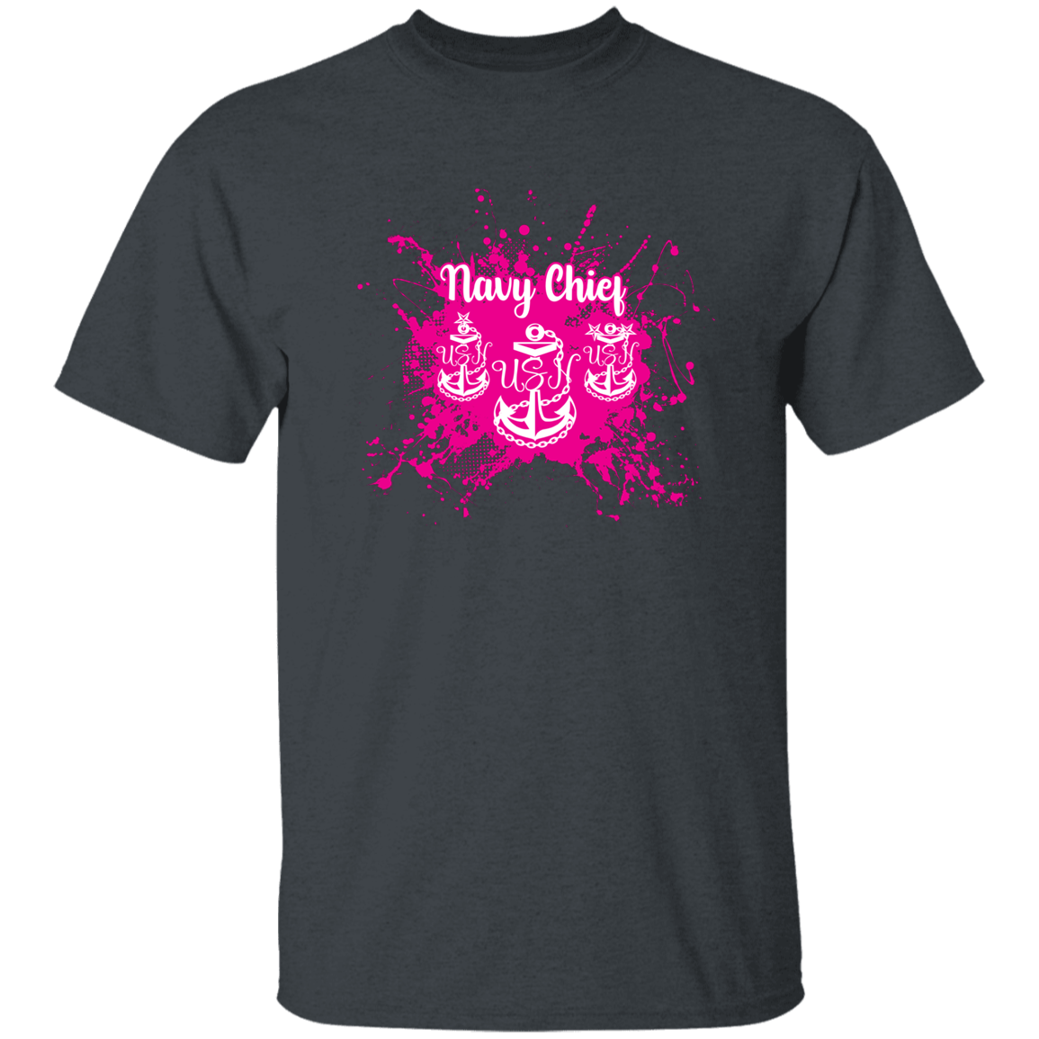 Navy Chief Pink Paint 5.3 oz. T-Shirt