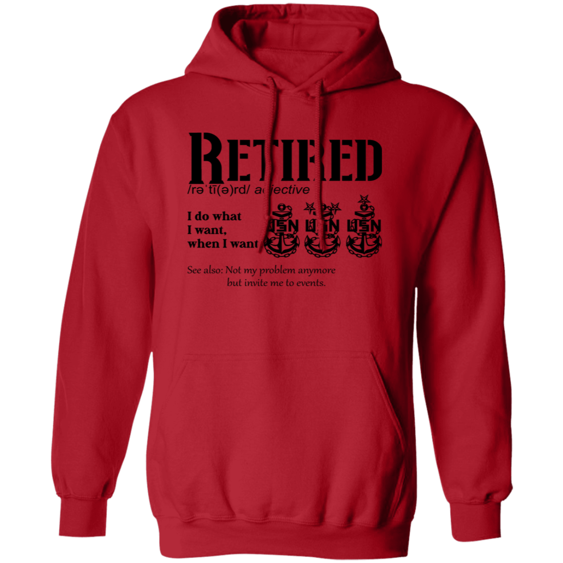 Retired Definition Pullover Hoodie