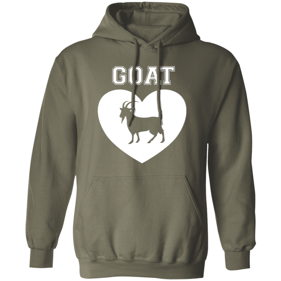 Goat Heart White Pullover Hoodie
