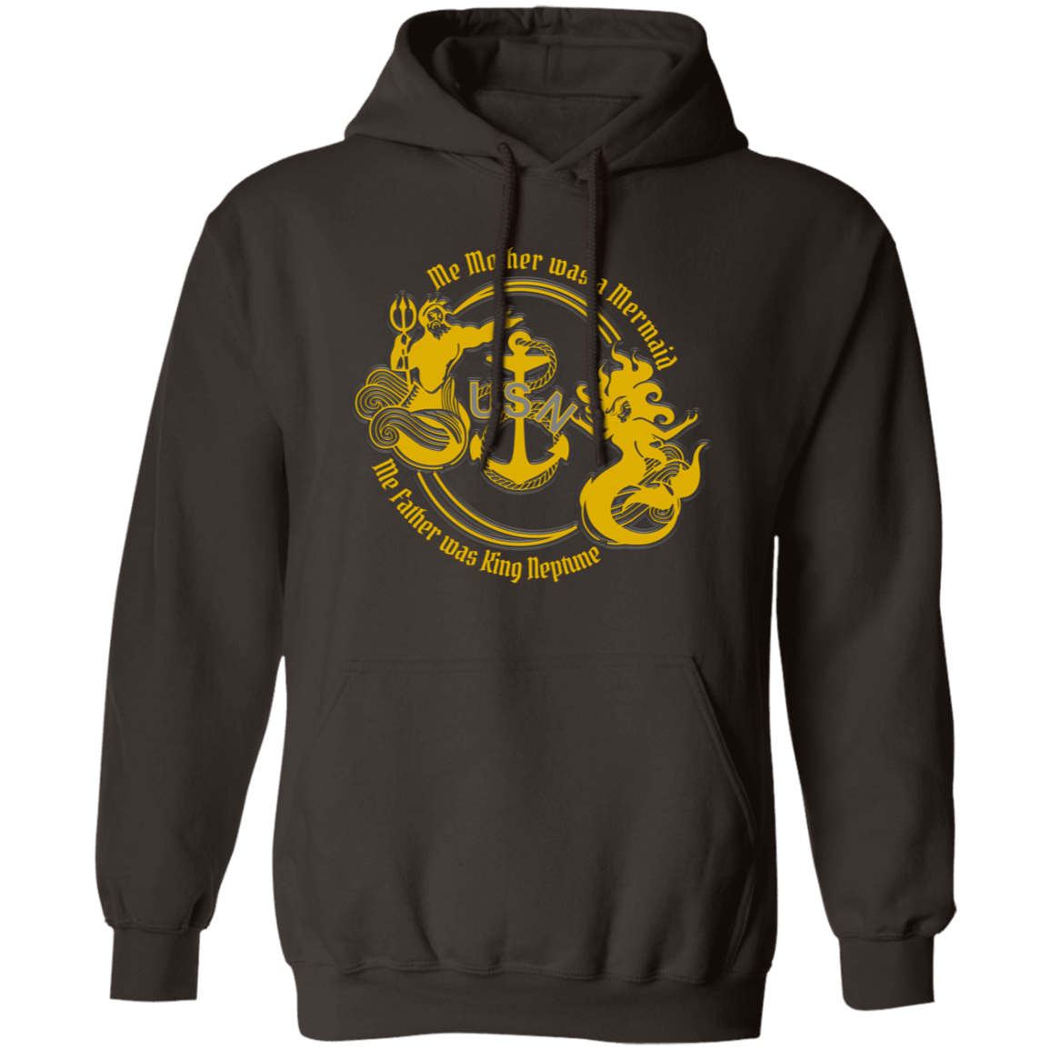 Me Mother and Father Gold Pullover Hoodie