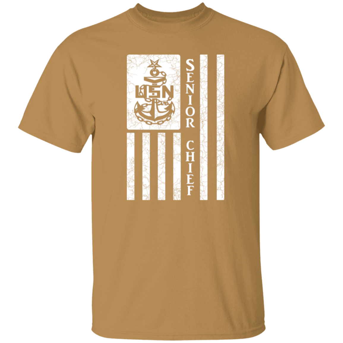 Senior Chief Flag White 5.3 oz. T-Shirt