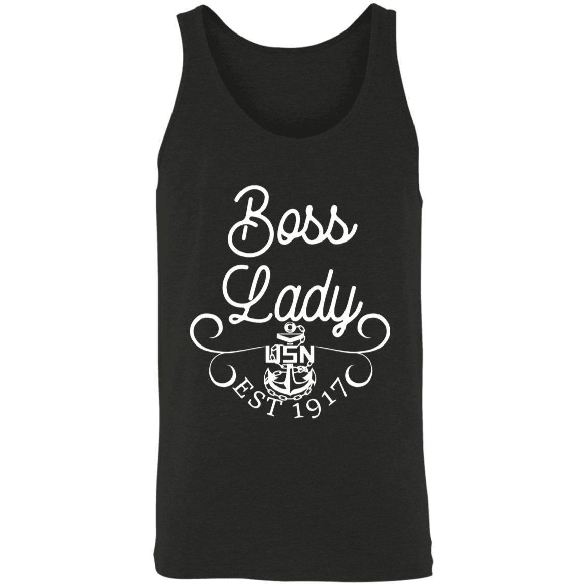 Boss Lady White Design Unisex Tank